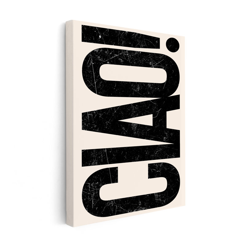Ciao No3, Unframed, Canvas, 24"H x 32"W