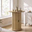 Table de pub ronde à hauteur de bar avec rangement caché pour porte tambour-1148913074