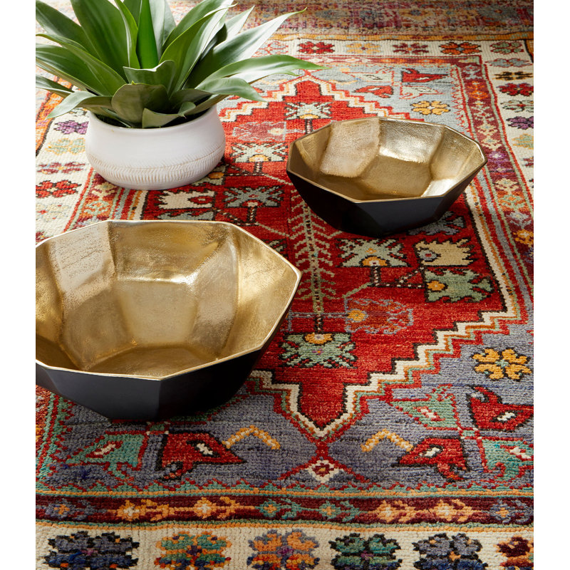 Radia Aluminum Decorative Bowl, 4" H x 12" W x 12" D