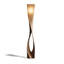 Lampe sur pied Creative Creative avec abat-jour en bois massif de lin