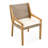 Decia Patio Modern Coastal PE Wicker Dining Chairs With Cushions