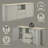 Ingram Ceramic Top & Light Gray Finish Server