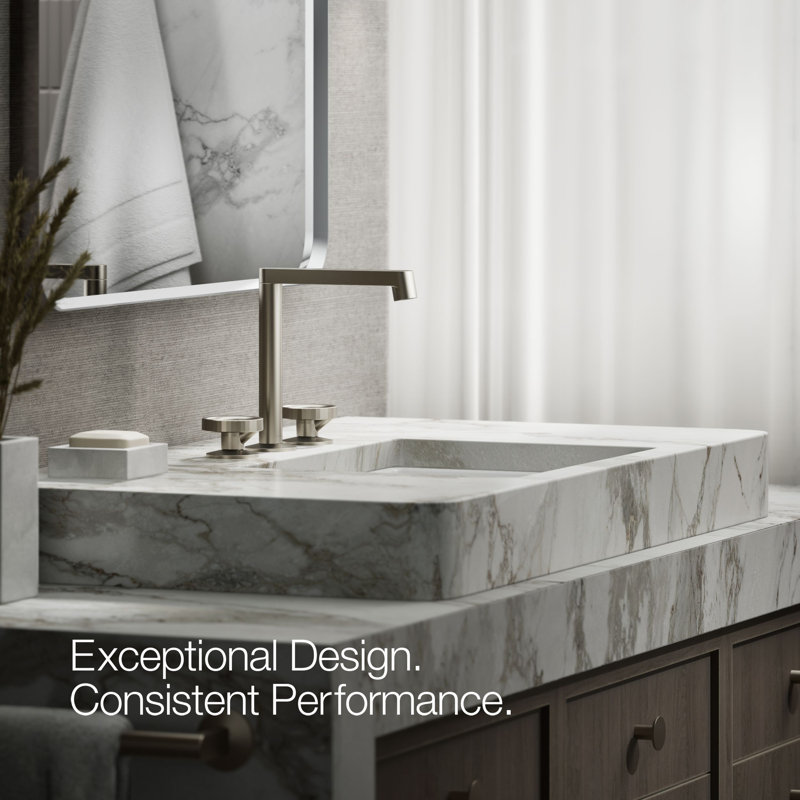 Components™ Bathroom Sink Handles with Industrial Design, Vibrant Brushed Nickel
