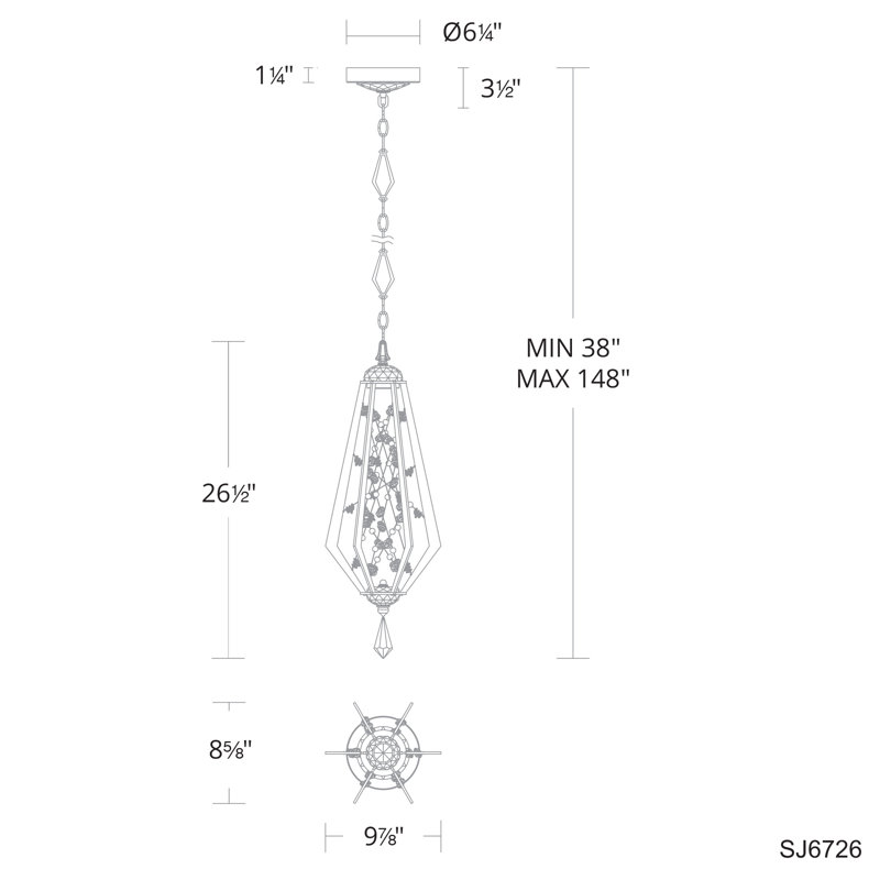 Eternity 1 - Light LED Pendant, 26.5" H x 9.88" W x 8.6" D, Heirloom Gold/Gold Pearl