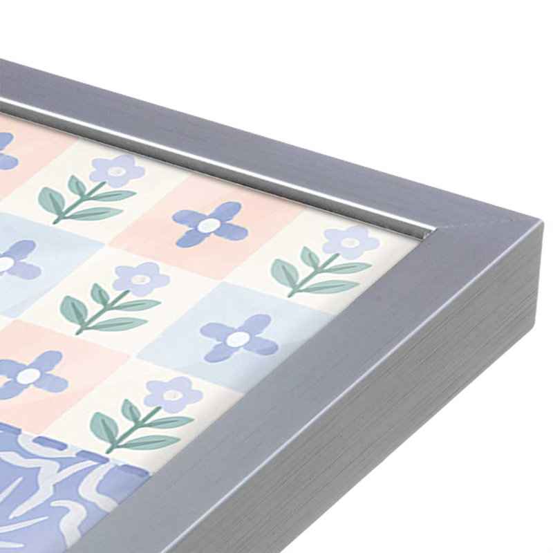 «Blooming Spring II» par Laura Marshall, reproduction d'art, Argent argent, H 20 po x l 20 po
