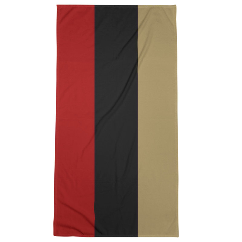 Cotton Blend Beach Towel, Black