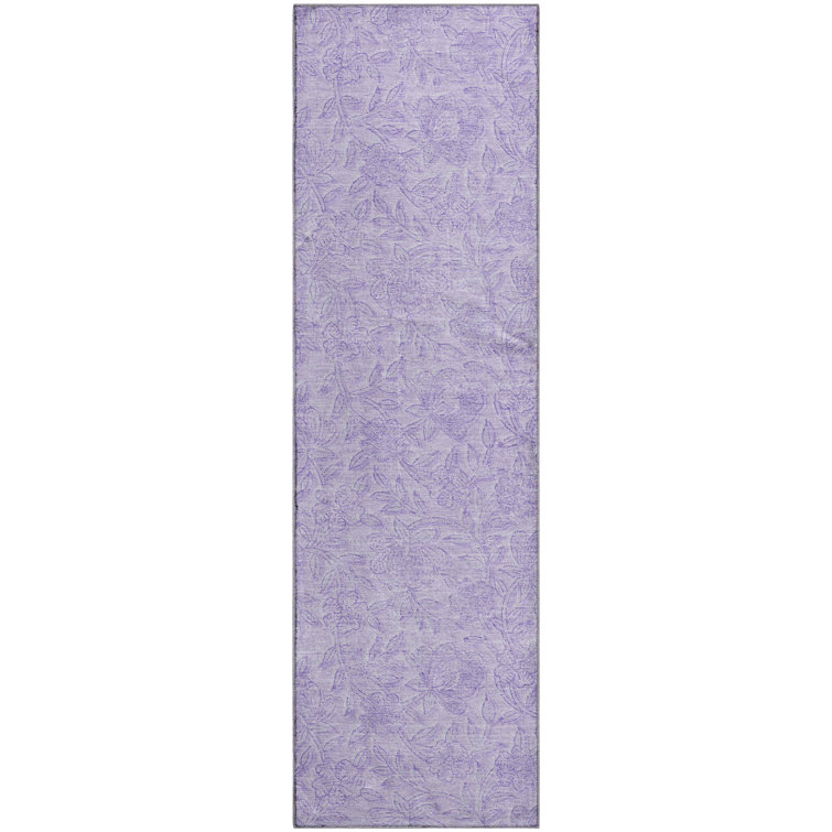 Premium Machine Washable Prisco Lilac Rug