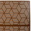 Écran d'intimité autoportant 76 po H48 po - Métal pour le jardin. Design élégant.-122460659