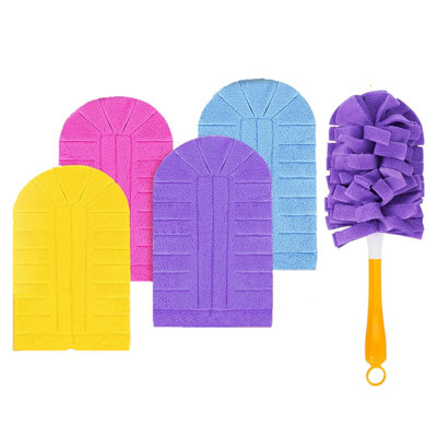 4-Pack Duster With Handle For Cleaning