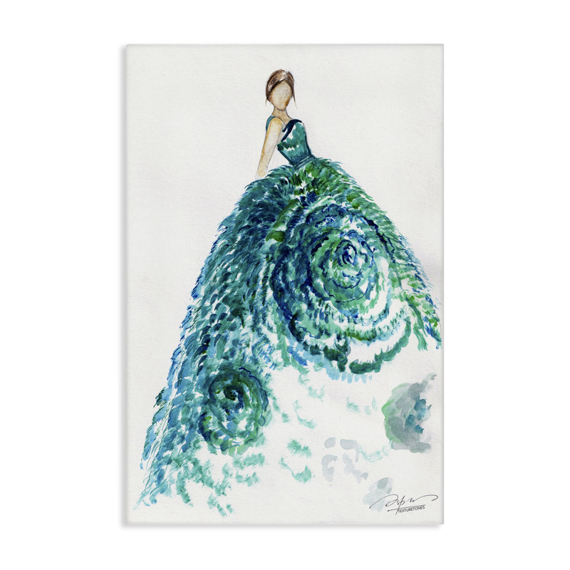 «Blossom Impression Ballgown Canvas», art par Texturetones, H 16 po x l 24 po