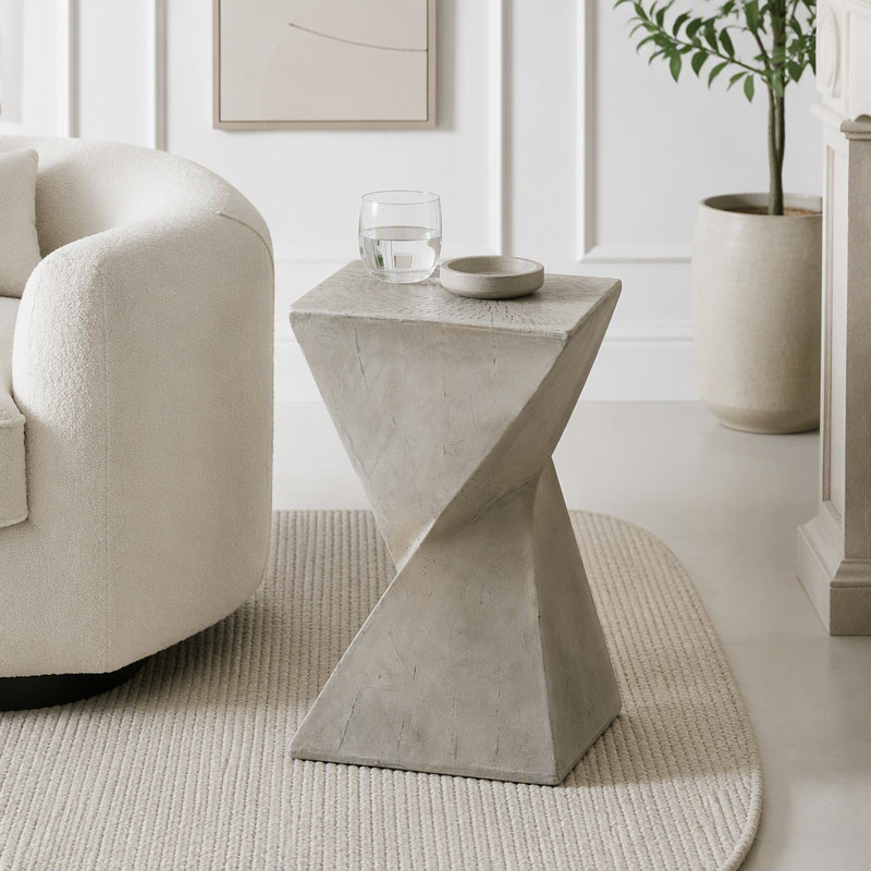 Table d'appoint moderne, Gris clair