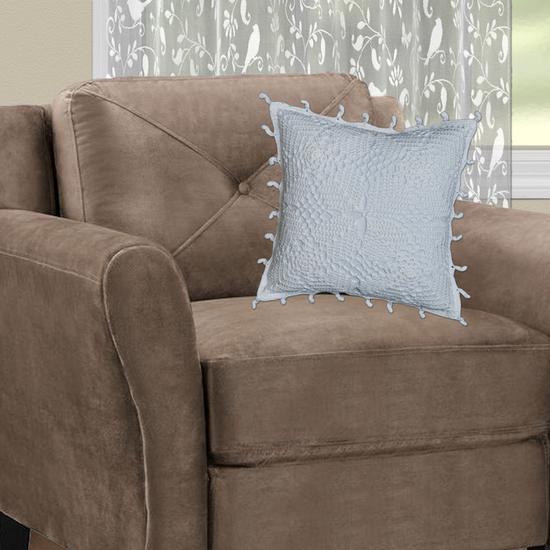  Housse de coussin Crochet Envy, blanc