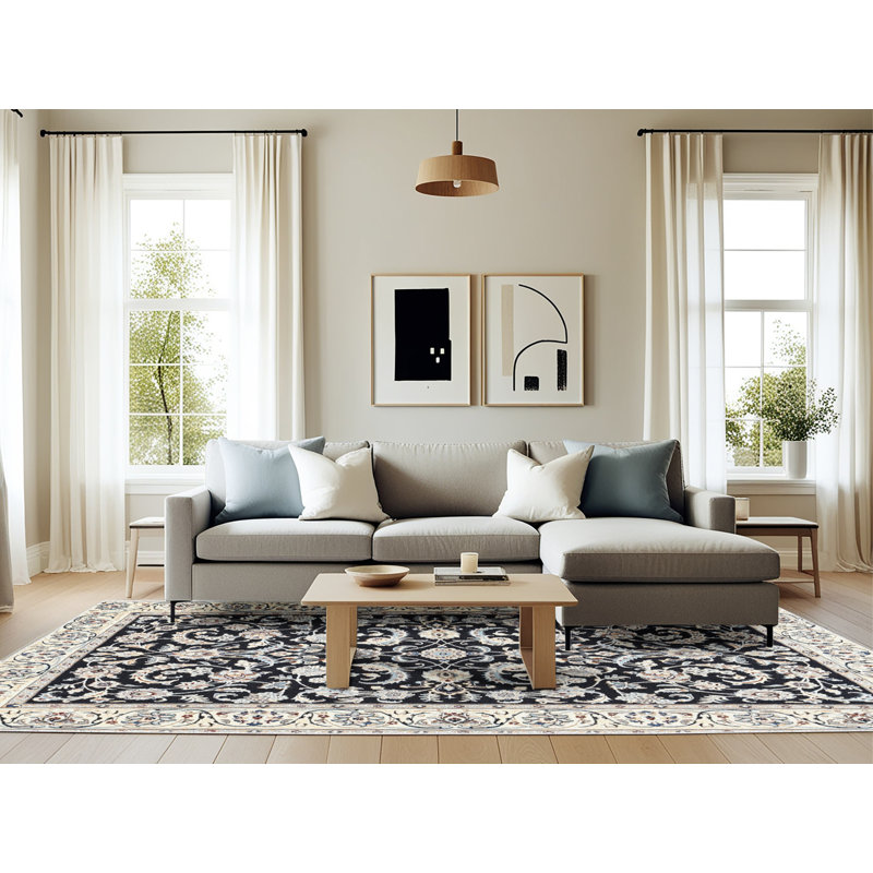 Tapis 100% traditionnel lavable à la machine 3526