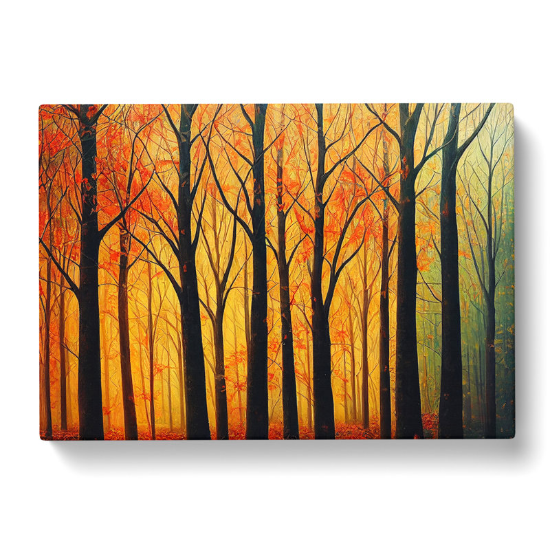 Bold Autumn Forest - Wrapped Canvas, 35cm H x 50cm W x 3cm D