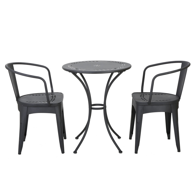 LOURDES 3 PC KD METAL SET, Black
