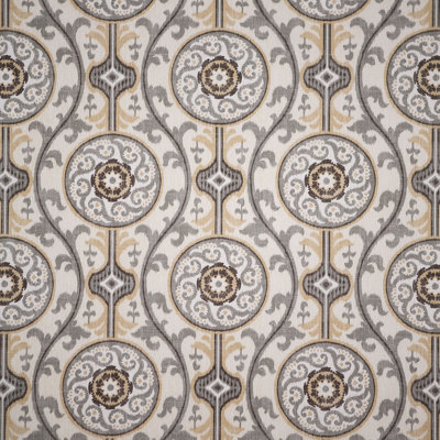 Tissu géométrique contemporain en coton Izmir