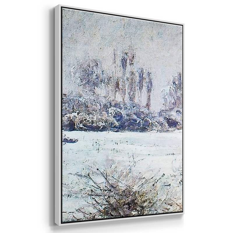 Le givre, 1880, 3 pièces, H 36 po x l 75 po x P 2 po, Blanc