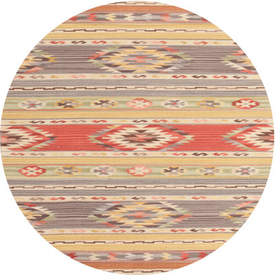 Tapis orange/jaune contemporain