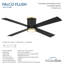 Falco 54" Led Flush Mount Ceiling Fan-116794730-116794732