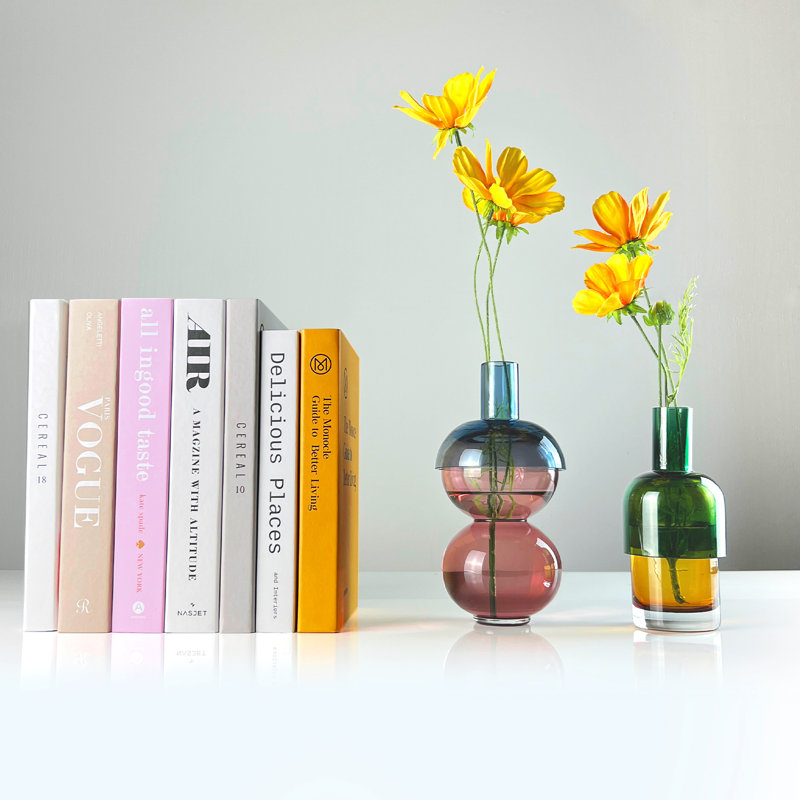Fusion Cherry Small Set - Vase, Pink/Blue/Yellow/Green