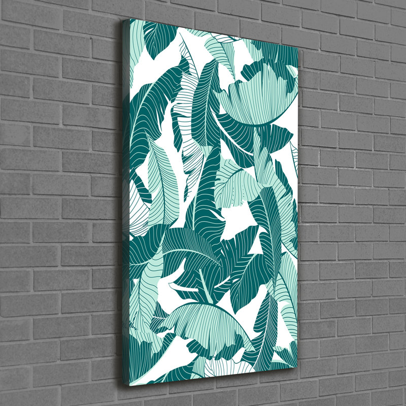 Tropical Leaves - Wrapped Canvas Print