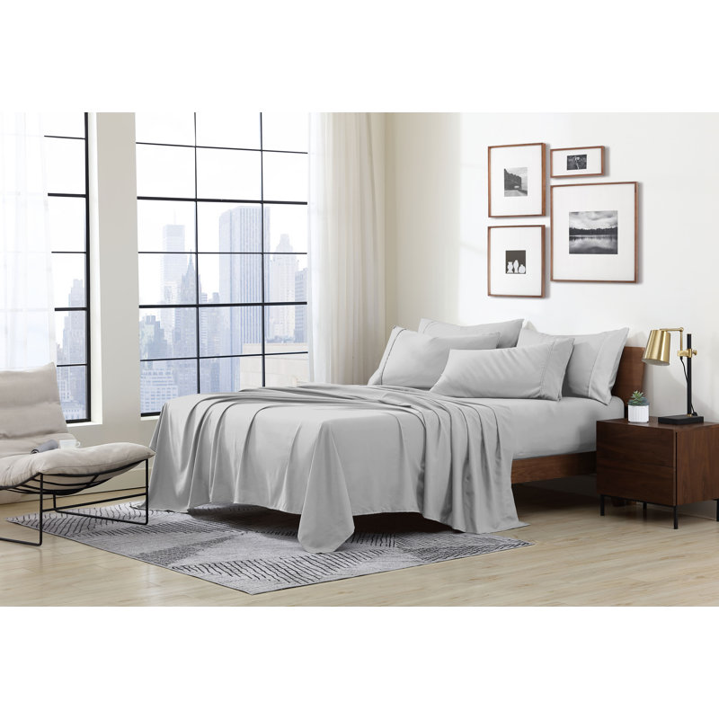 Swift Home Ultra-Soft 6-Piece Sheet Set with Extra Pillowcases - Essential 1800 Series Microfiber - Fits Mattress up to 14" Tall - Peach Fuzz, Durable, Easy Care