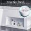 Baignoire de trempage autoportante en acrylique de 67 po x 27,6 po avec conception ergonomique, baignoire avancée à double usage, hydrofuge en nano-verre et espace de rangement supplémentaire (baignoire et douche) -111300908