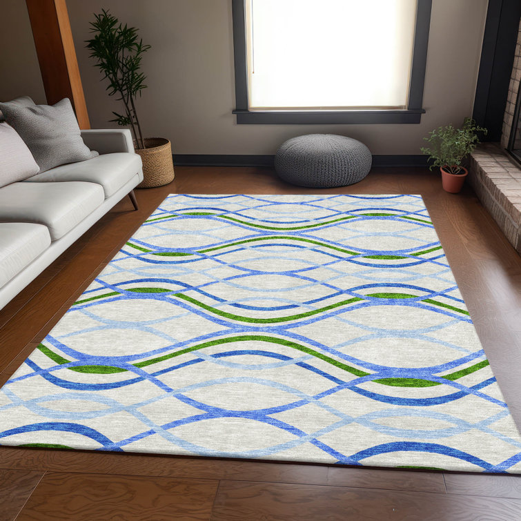 Lamanna Washable Abstract Indoor / Outdoor Rug