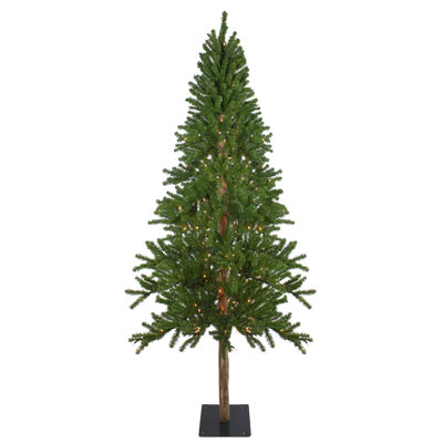Alpine 84' Lighted Pine Christmas Tree