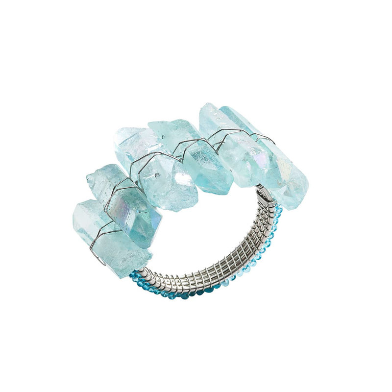 Radiant Napkin Ring, Seafoam
