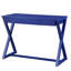 Bureau d'écriture 1 tiroir Twilight Blue avec base en forme de X