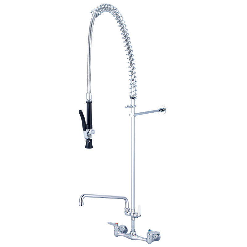 Central Brass Pull Down Kitchen Faucet, 12"