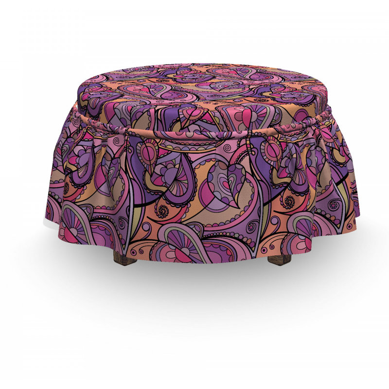 Housse pour repose-pieds marbling art