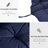 Dark Blue Patio Replacement Cushions, 3 - Fashionable Stylish Bench Swing Cushions For Outdoor Furniture
