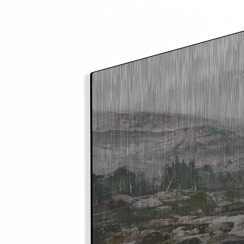  «Rocky Stream In The Mountains» par Stellar Design Studio, art mural en métal, 24 po x 36 po, H 36 po x l 24 po