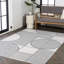 Tapis intérieur / extérieur bleu marine / crème Erkin Mid-Century-526778796