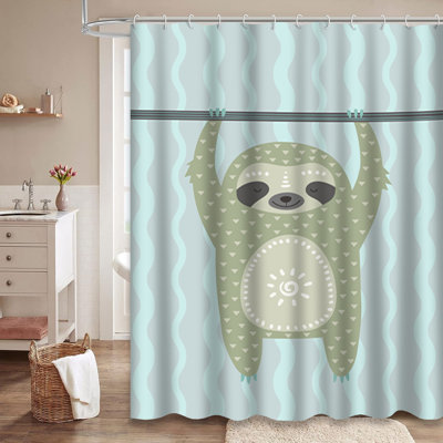 Rideau de douche avec 12 crochets
