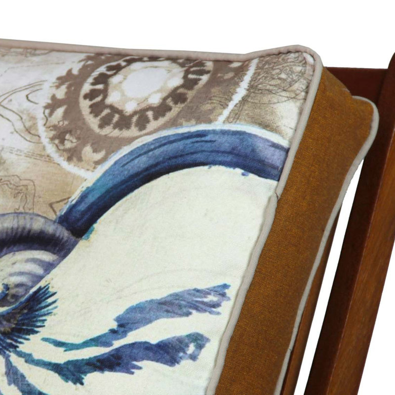 Coussin de qualité supérieure 16,5 po x 16,5 po, 50% coton / 50% polyester, lavable et repassable, rembourrage en silicone, fermeture à glissière dissimulée, housse amovible | Coussin décoratif confortable pour la maison, le bureau et l'extérieur
