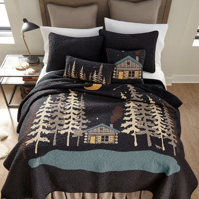 Donna Sharp Moonlit Cabin Twin Cotton Lodge Quilt