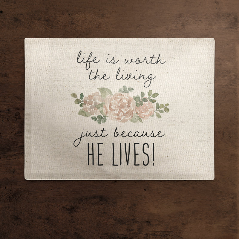 Abdulilah Polyester No Pattern Rectangle Placemat