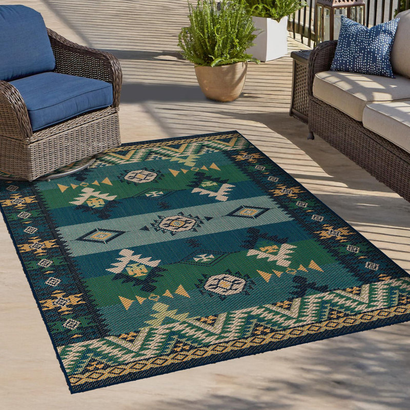 Ciudad Marlenia Indoor/Outdoor Area Rug, Rectangle 5 pi 3 po x 8 pi
