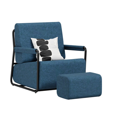 Upholstered Flannel Armchair