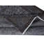 Tapis moderne gris foncé en acier foncé 4 x 7 pi, tissé et noué à la main en Turquie