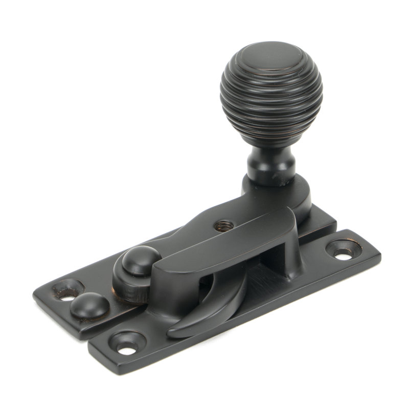 Beehive Sash Hook Fastener Door Accessory, Aged Bronze