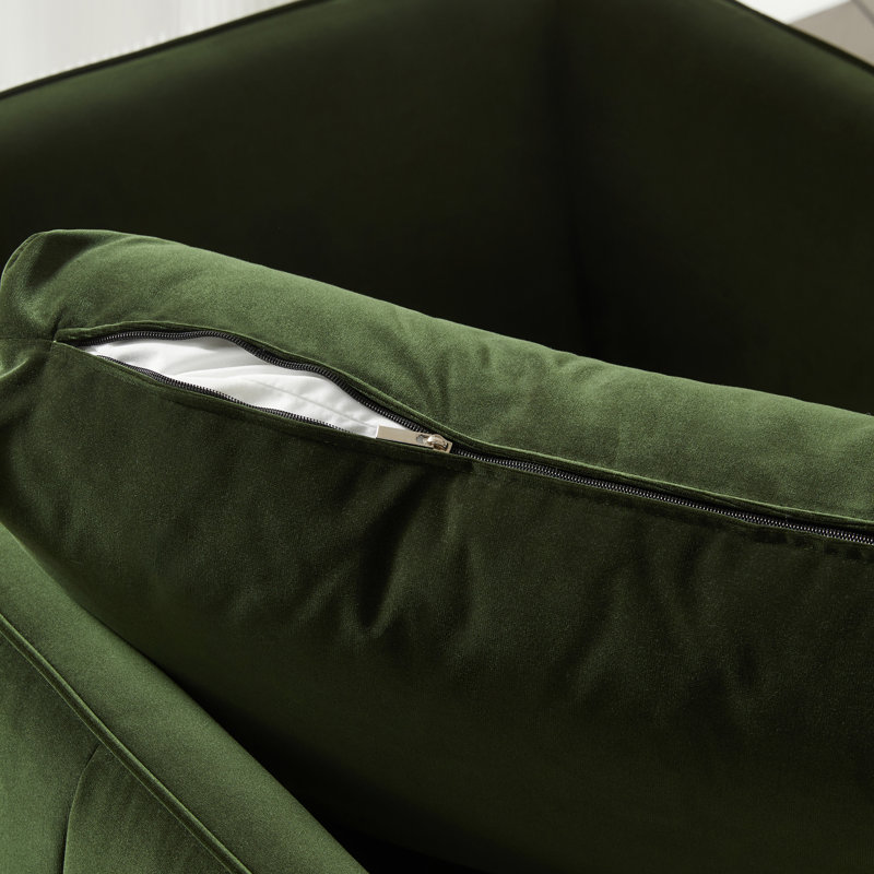 Rae Upholstered Armchair, Vert militaire
