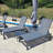 Purple Leaf 74.02'' Long Reclining Chaise Lounge Set With Table-68745285