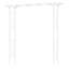 Soissons 206cm W x 41cm D Metal Iron Arbour in Clear