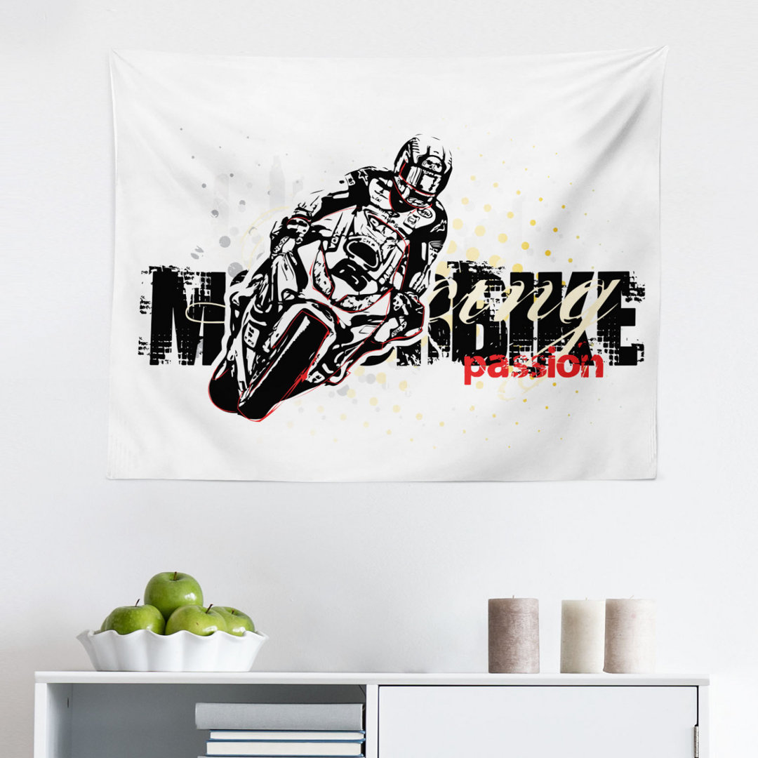 Wandteppich Motorrad