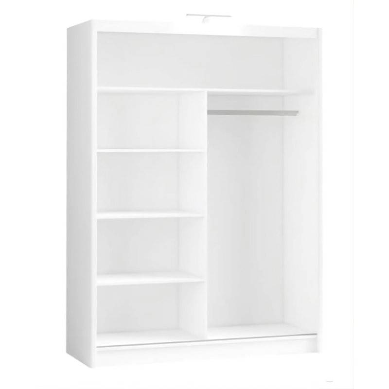 Manufactured Wood Wardrobe, White