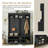 Modern Hallway Hall Tree with Metal Hooks & Storage Bench | Multi-Functional Entryway Coat Rack with Shoe Cubbies | Hall Tree for Living Room, Mudroom, or Entryway | 59.1" W x 77.3" H-206737363